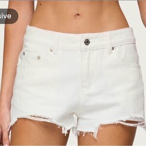 PacSun White Jean Shorts